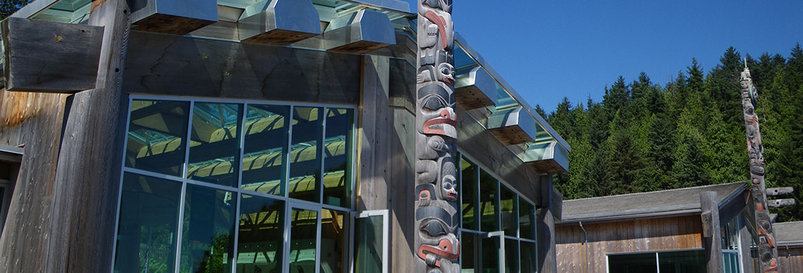 The Gift Totem Poles at East Beach of White Rock